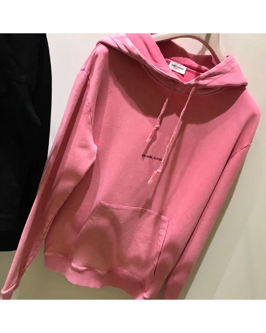 Saint Laurent Pink Rive Gauche' Hoodie for men