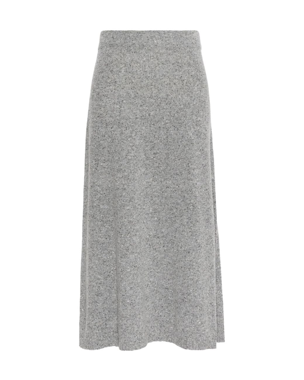 Weekend by Maxmara Gray Wkdaloa Flared Midi Tweed Skirt