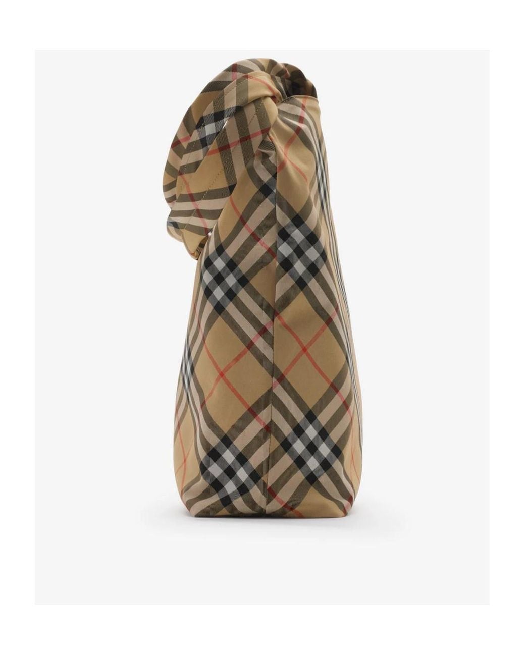 Burberry Metallic Checked Zipped Tote Bag for men
