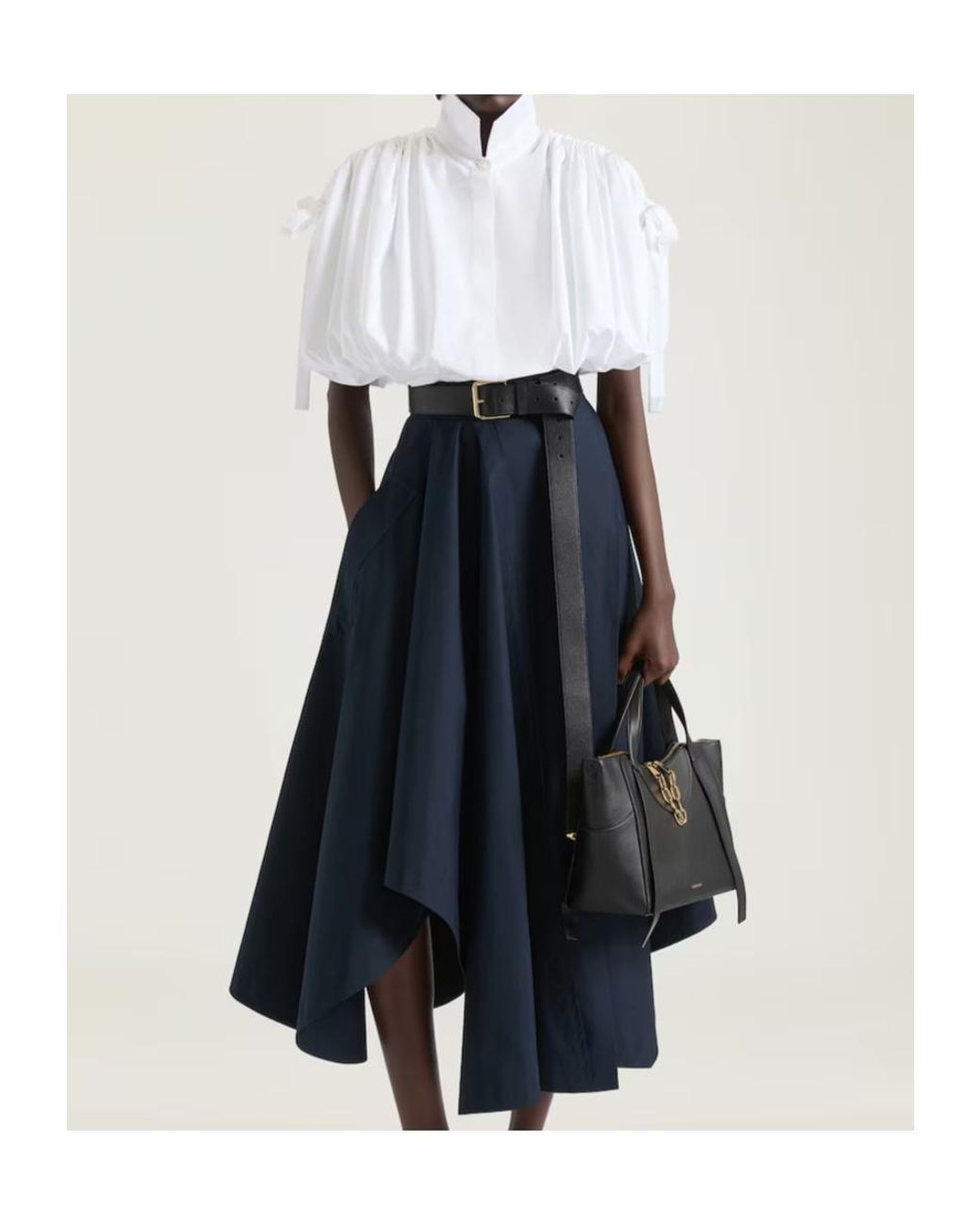 Givenchy White Cropped Shirt