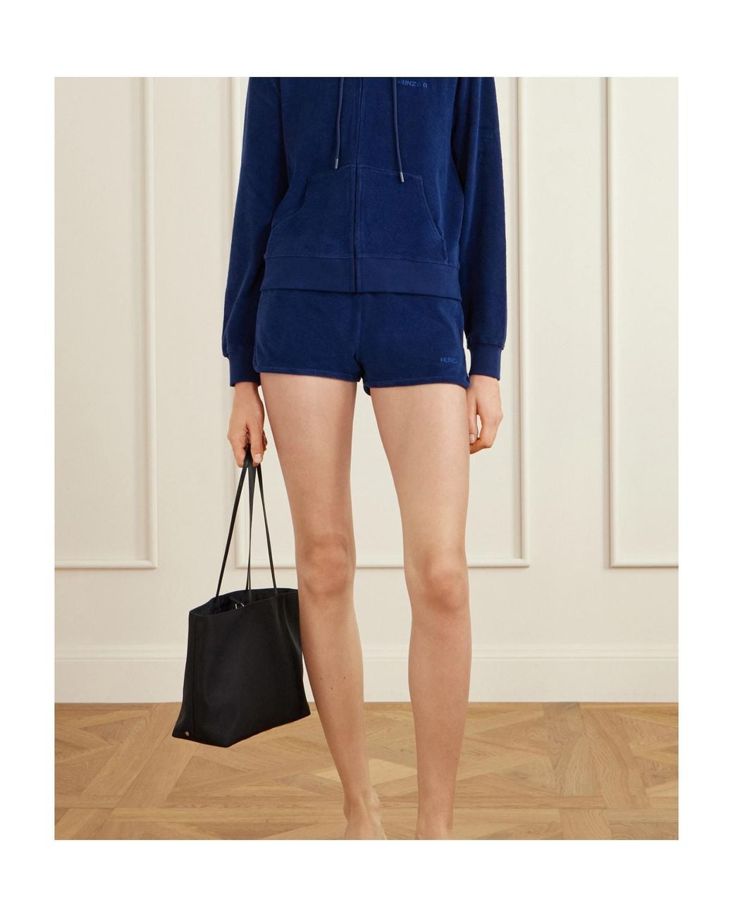 Hunza G Blue Cotton-Terry Shorts