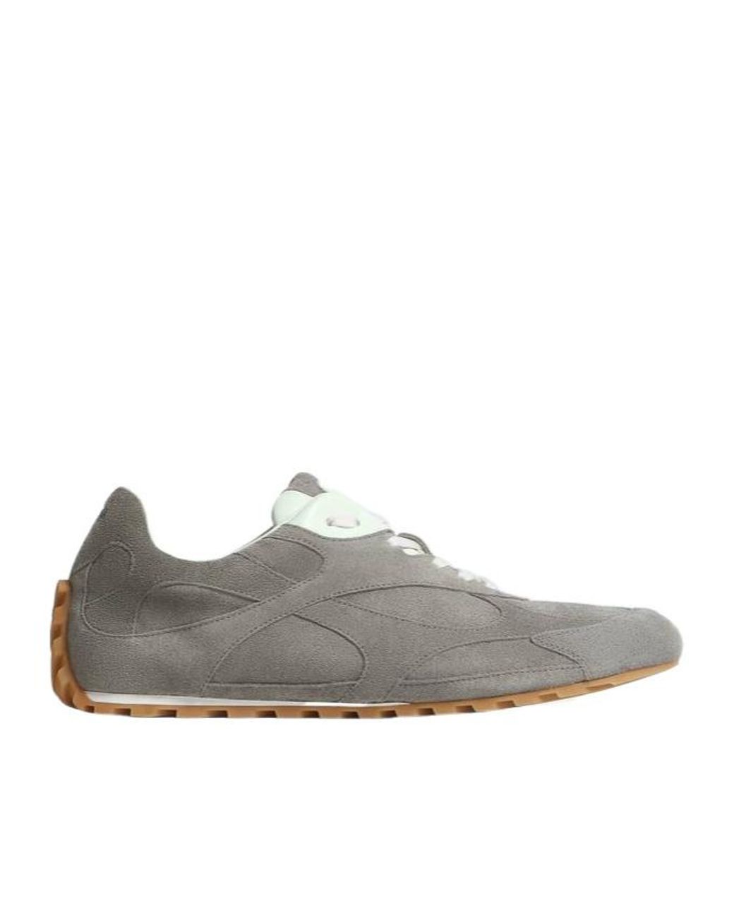 Bottega Veneta Gray Panelled Low-Top Sneakers for men