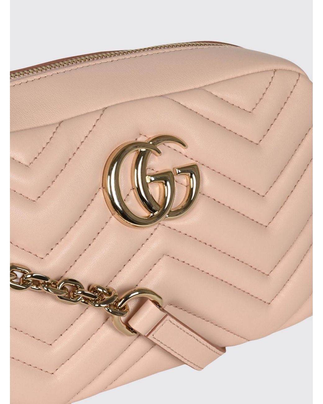 Gucci Pink Gg Marmont Camera Shoulder Bag