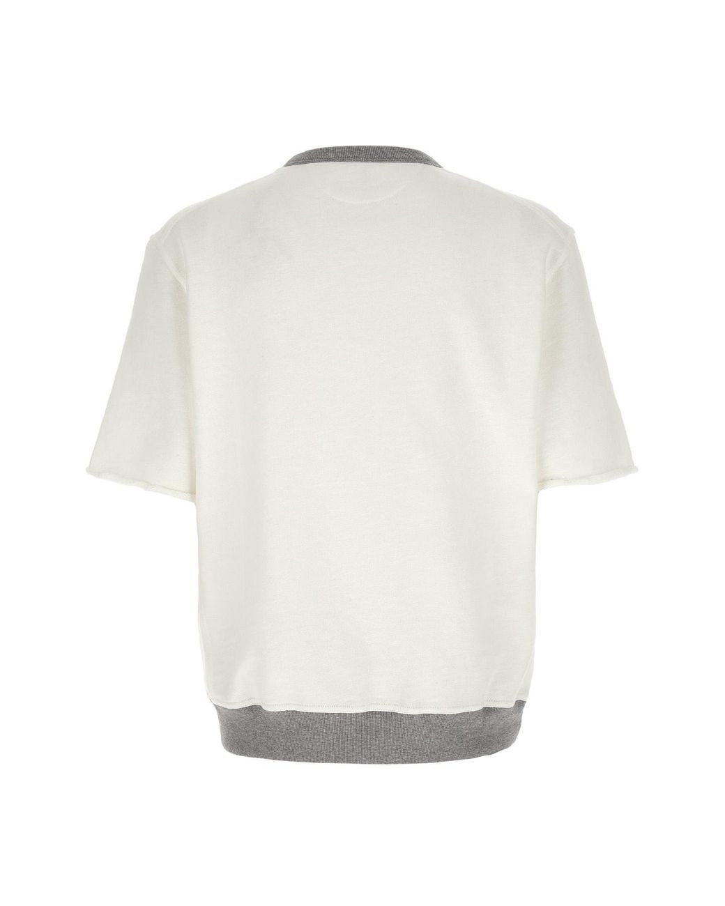 Brunello Cucinelli White Short Sleeved Crewneck T-Shirt for men
