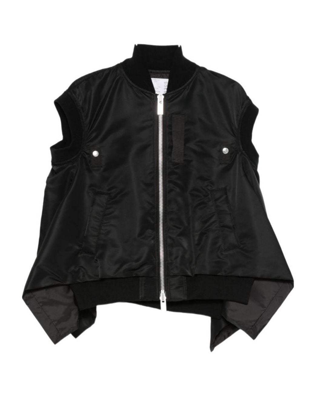 Sacai Blue Nylon Twill Vest