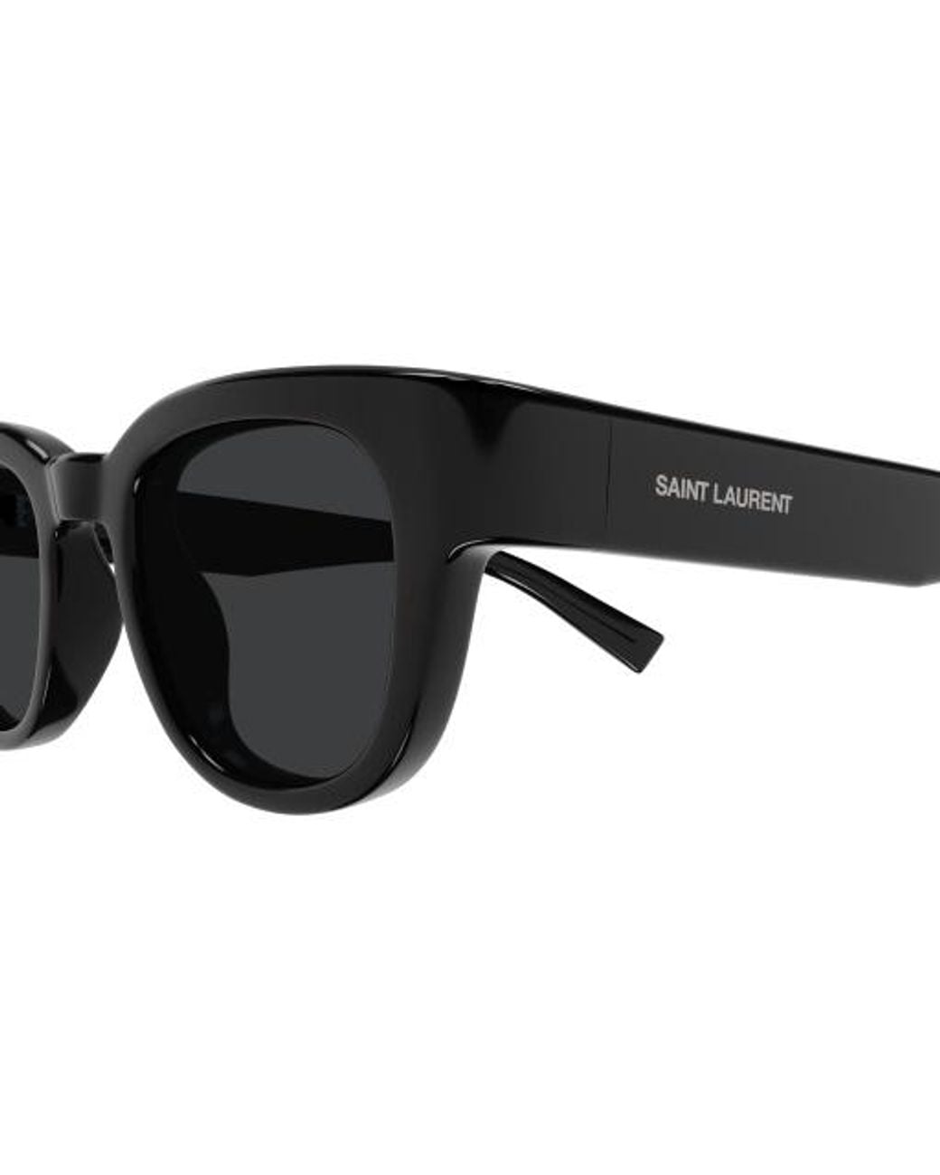 Saint Laurent Black Eyewear Oval Frame Sunglasses for men