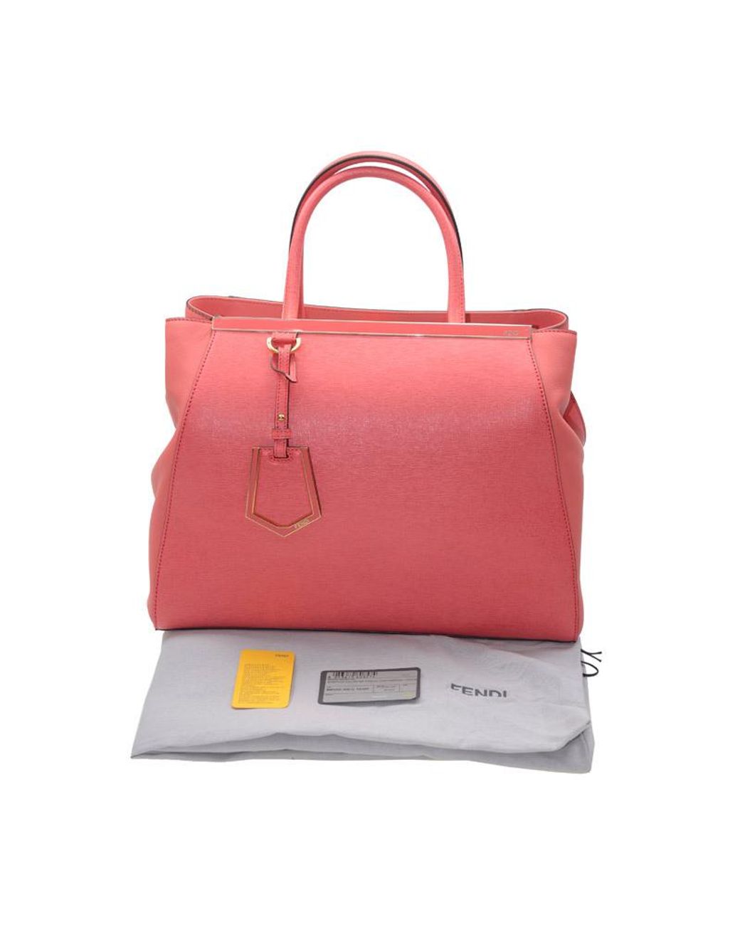 Fendi Pink Logo Handbag