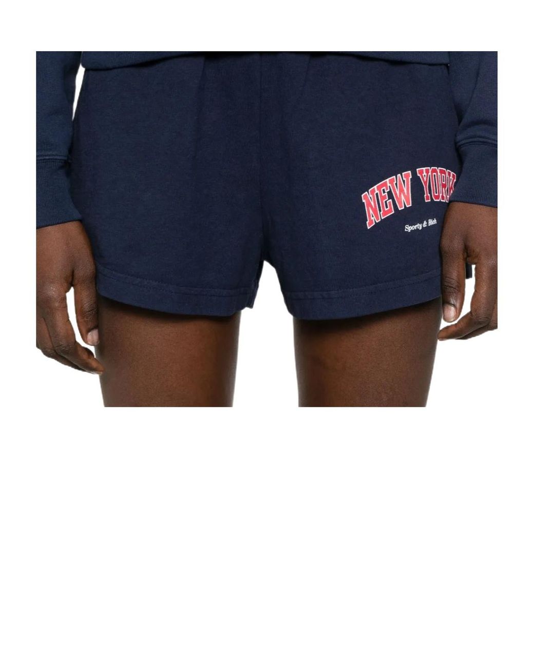 Sporty & Rich Blue New York Ivy Shorts