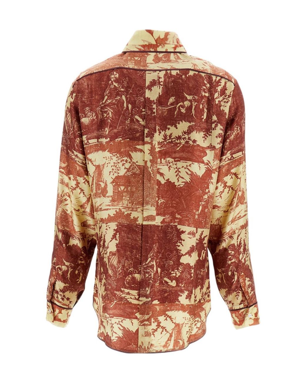 Pierre Louis Mascia Multicolor Silk Shirt
