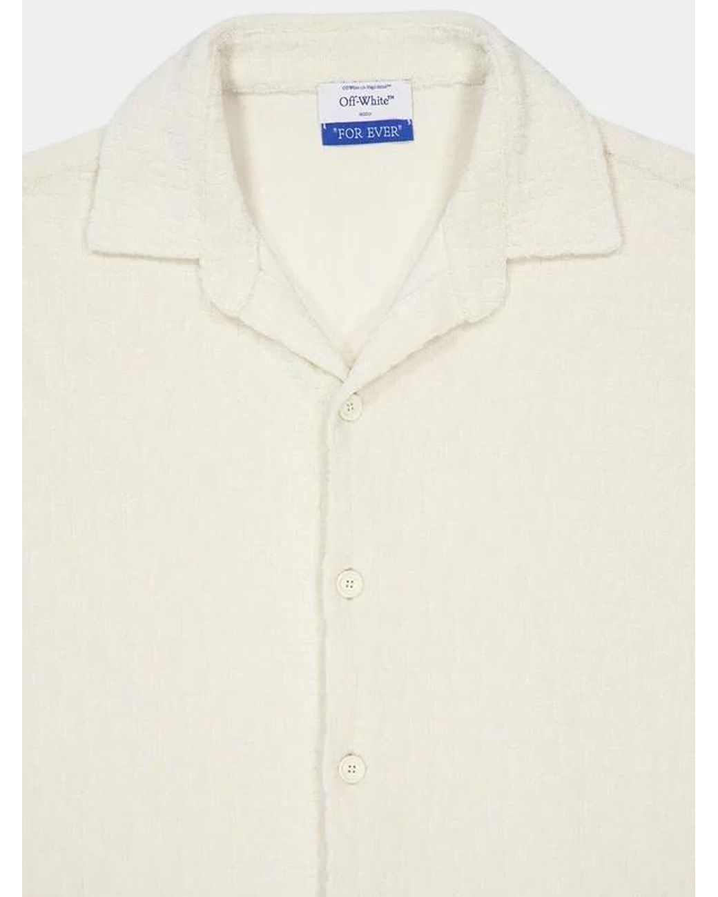 Off-White c/o Virgil Abloh White Button-Up Short-Sleeved Shirt for men