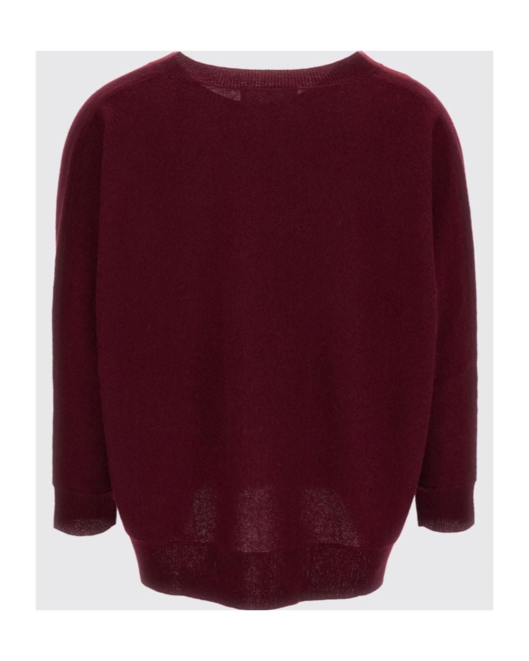 Lisa Yang Red V-Neck Knitted Sweater