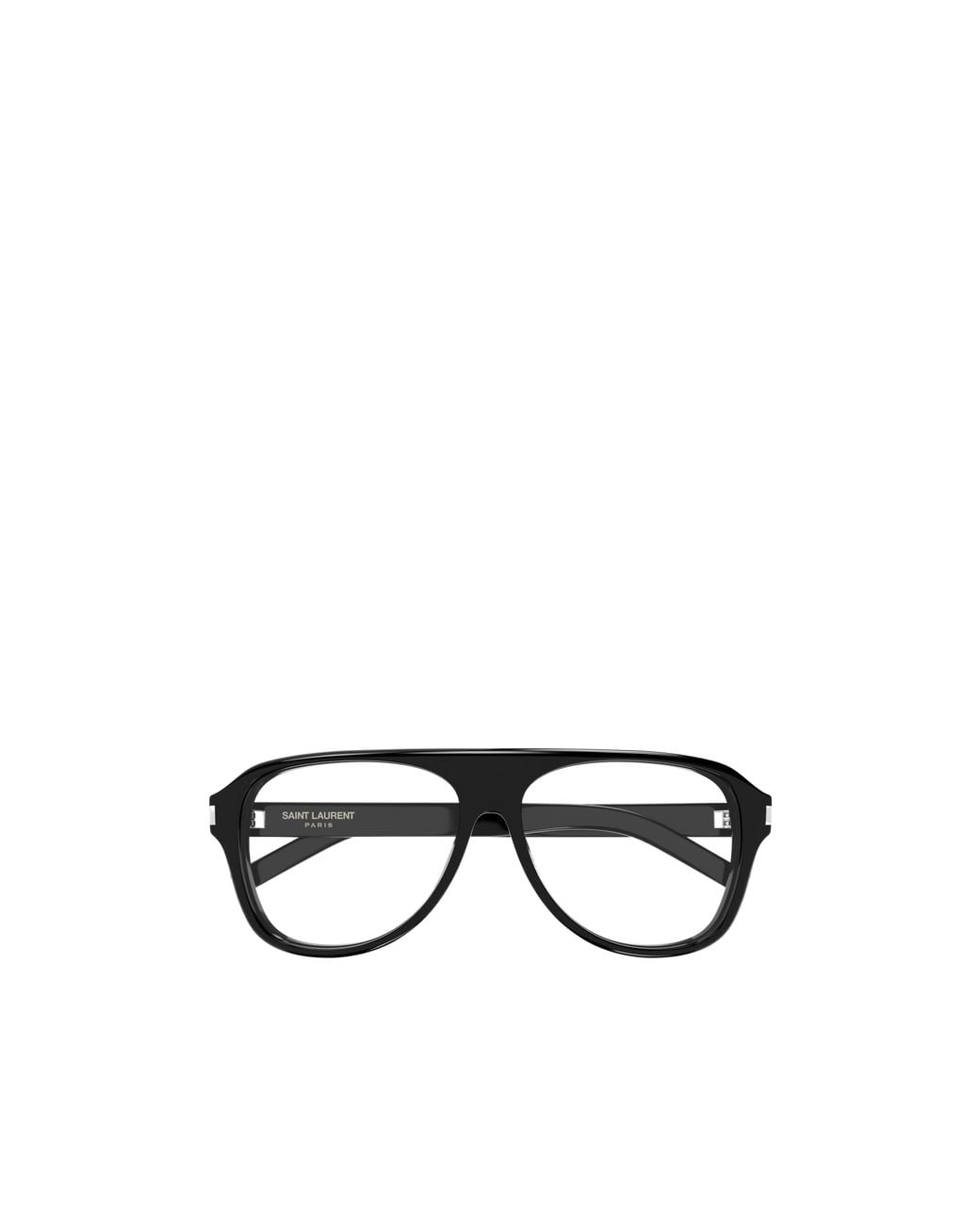 Saint Laurent White Full-Rimmed Plano Lenses for men