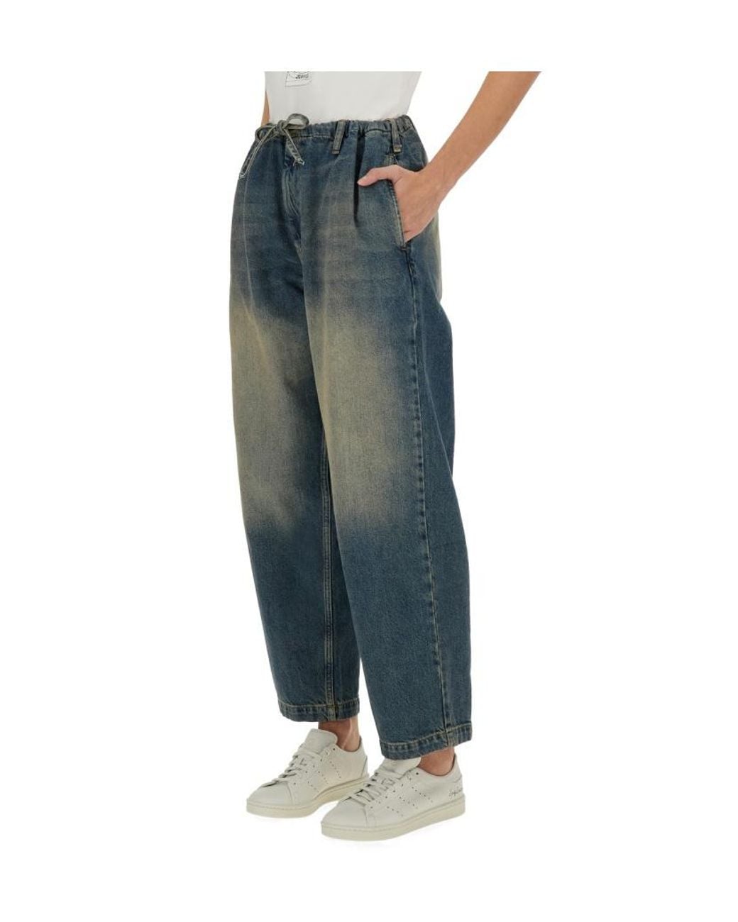 Moschino Blue Drawstring Jeans