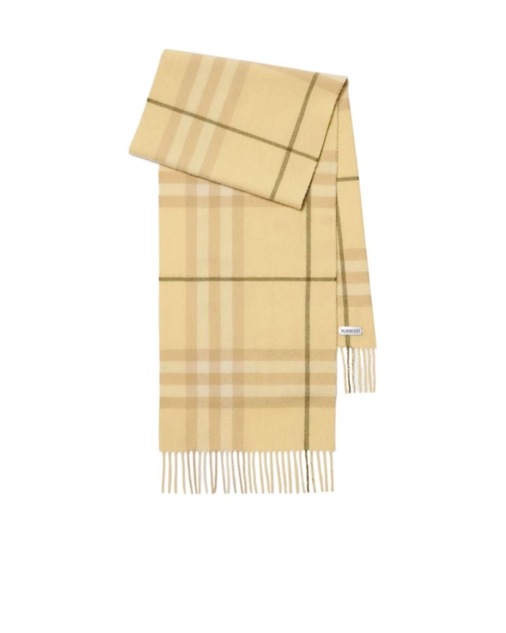 Burberry Metallic Check Fringed Scarf for men