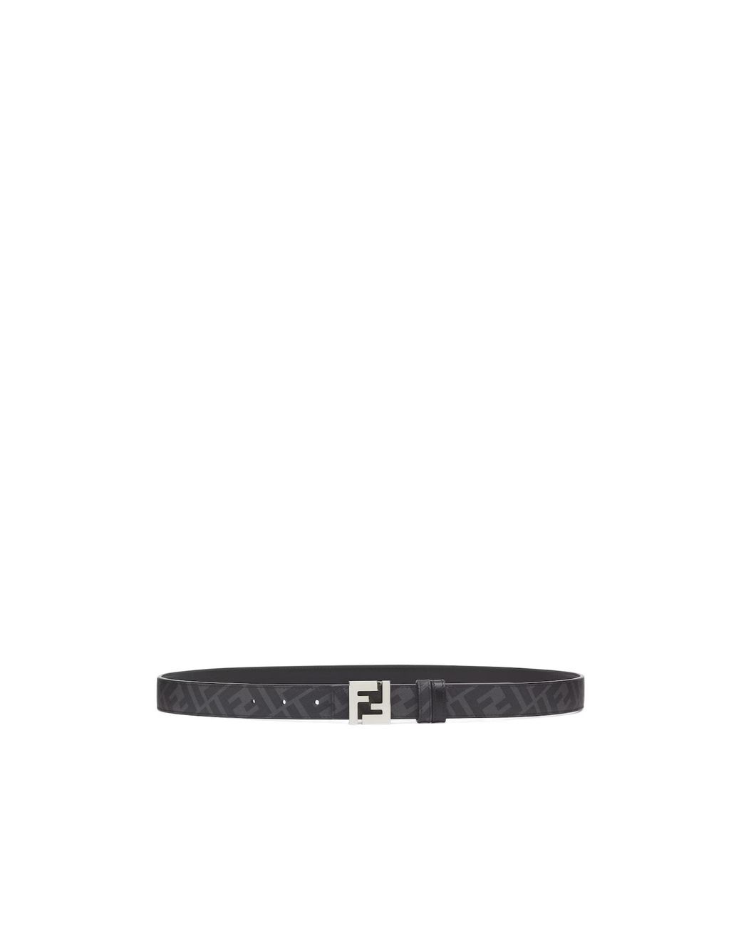 Fendi White Squared Ff Reversible Belt for men