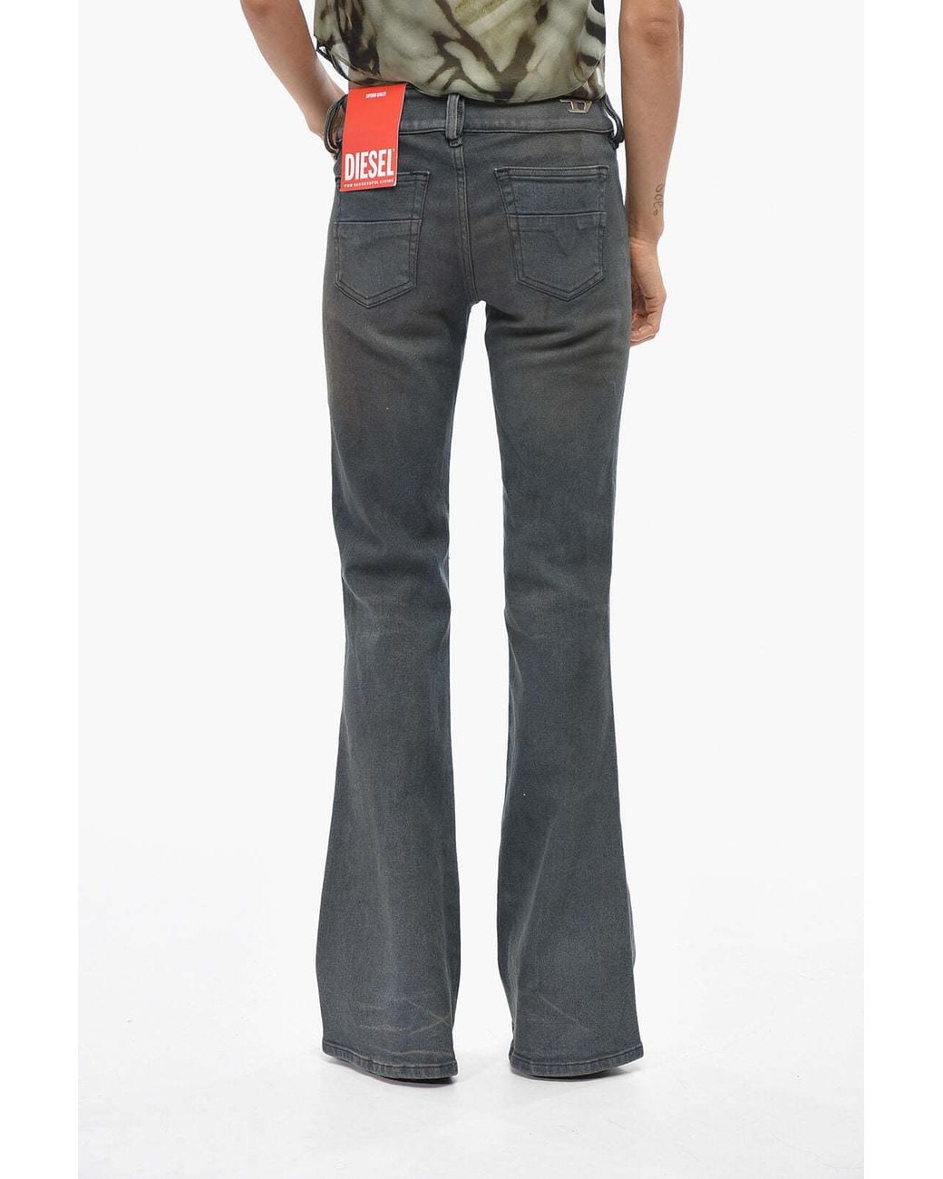 DIESEL Blue D-Hush Boot-Cut Jeans