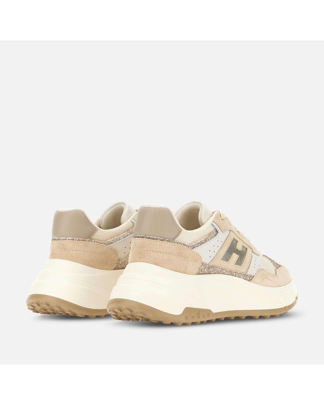 Hogan Natural Hi-Fi Lace-Up Sneakers