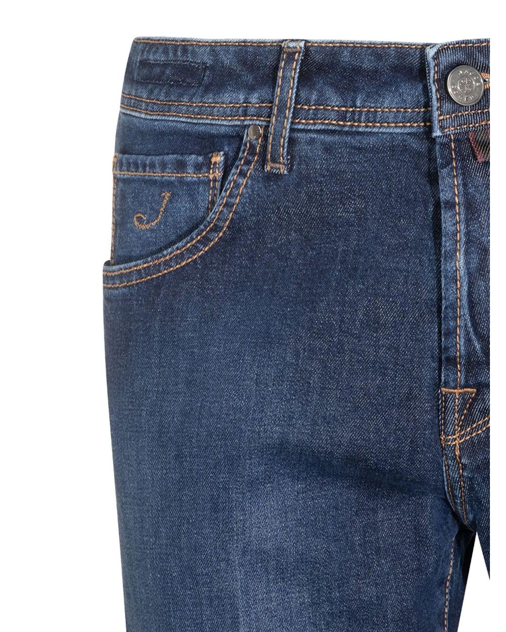 Jacob Cohen Blue Faded-Effect Jeans for men