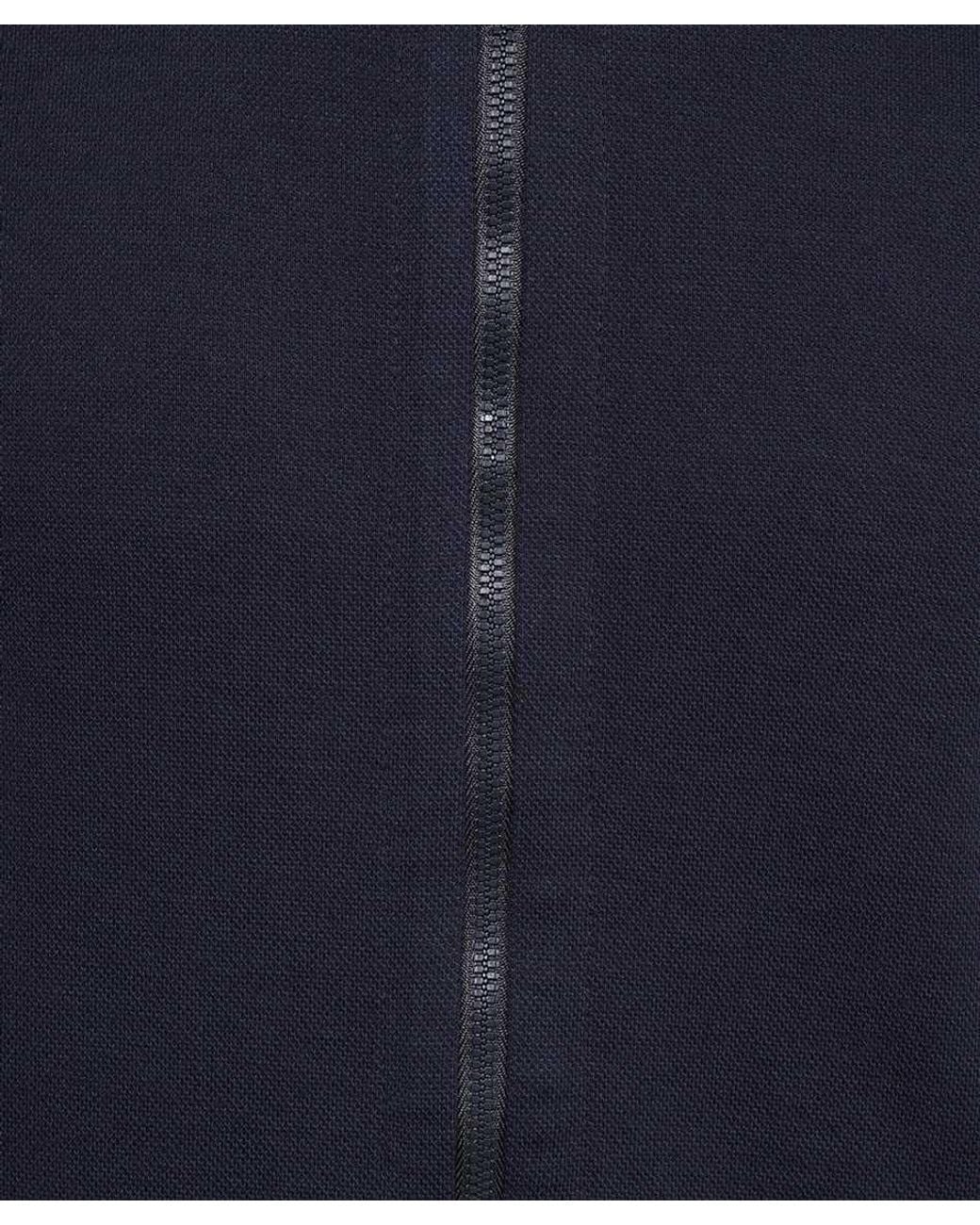 Brioni Blue High-Neck Zipped Sweatshirt for men