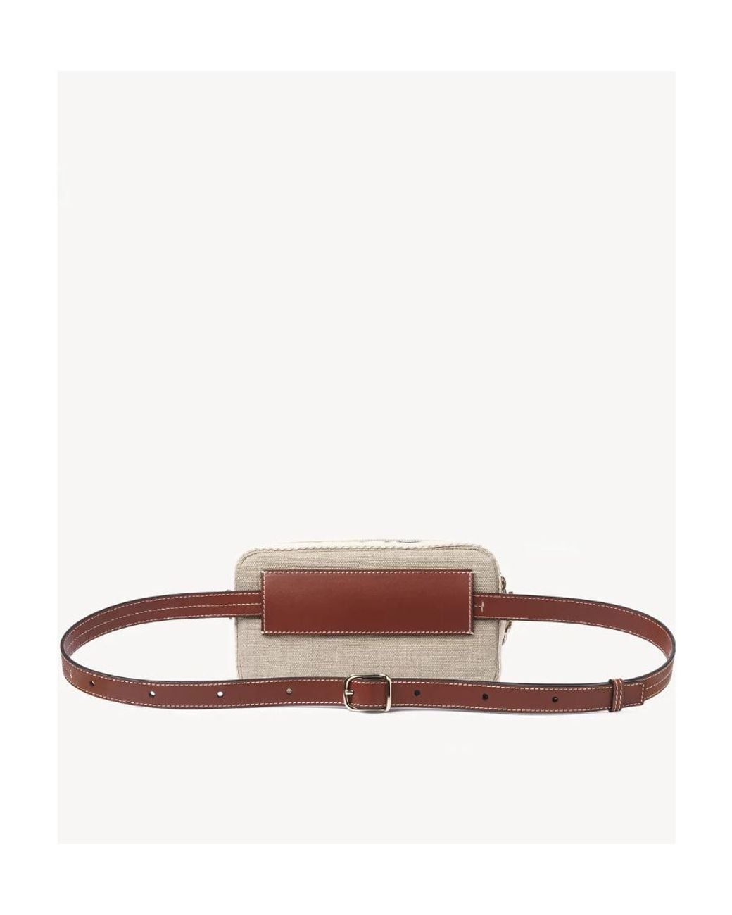 Chloé White Logo Belt Bag