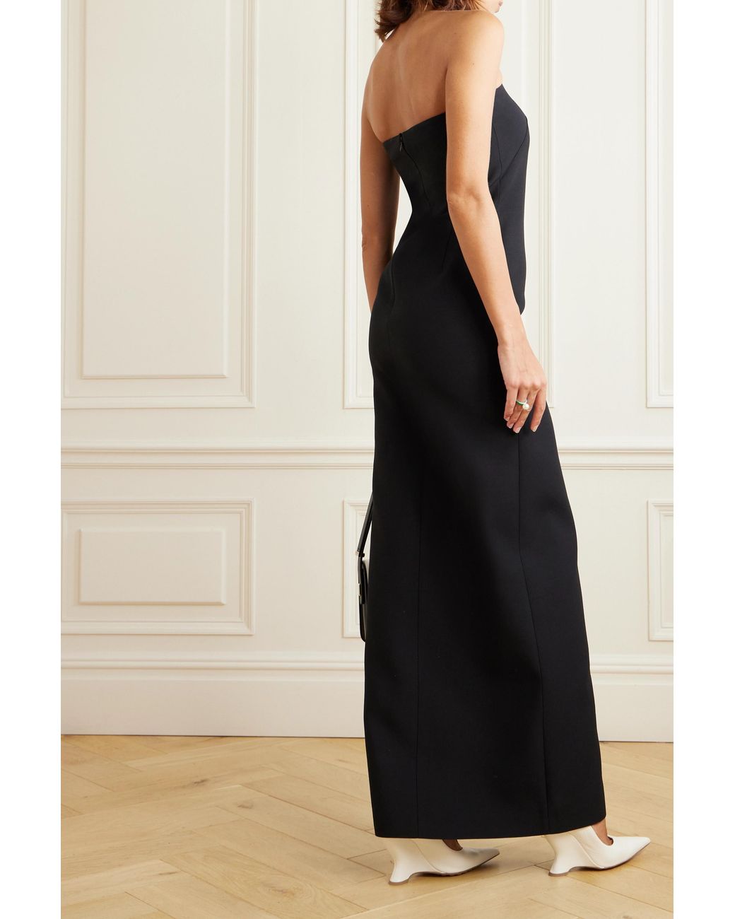 Valentino Black Strapless Bow Detail Dress Dress