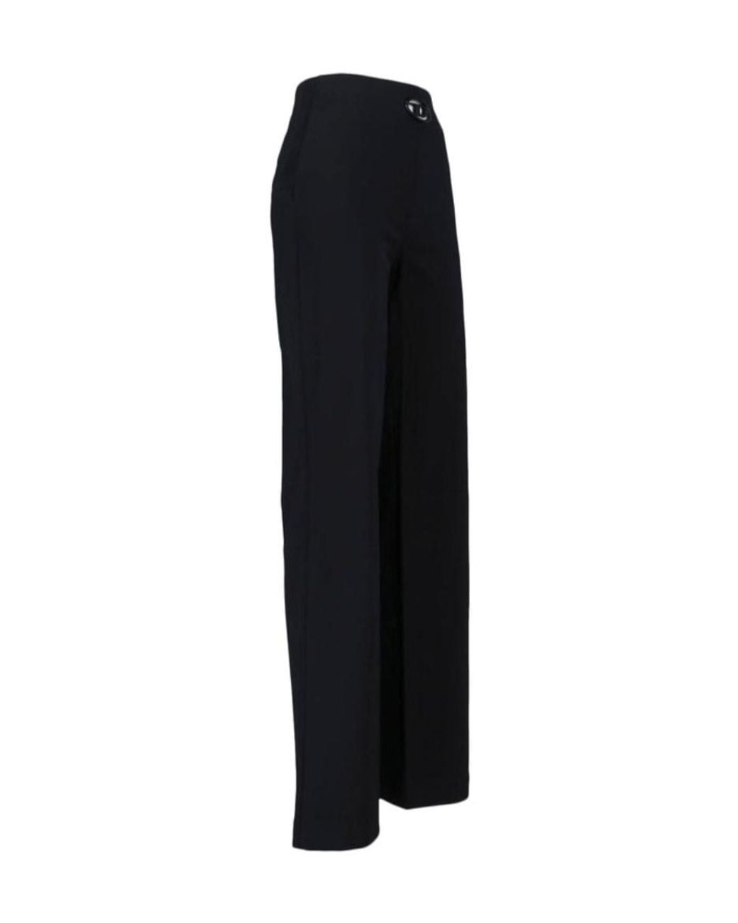 DIESEL Black Relais Logo Wide-Leg Pants