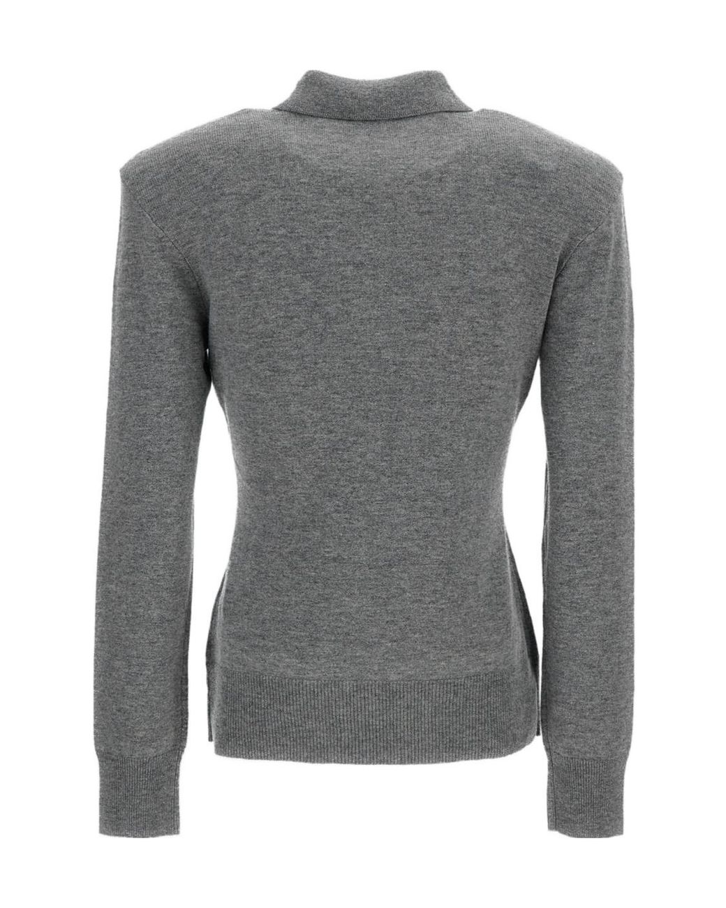 ROTATE BIRGER CHRISTENSEN Gray Long-Sleeved Sweater
