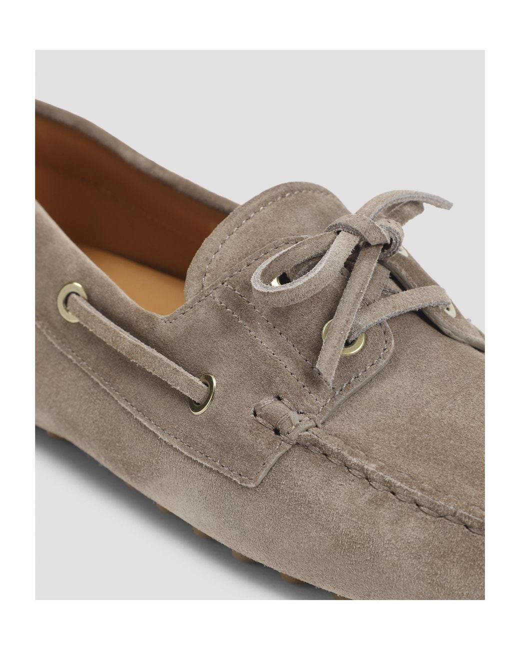 Tod's Brown Bow Detailed Lace-Up Shoes