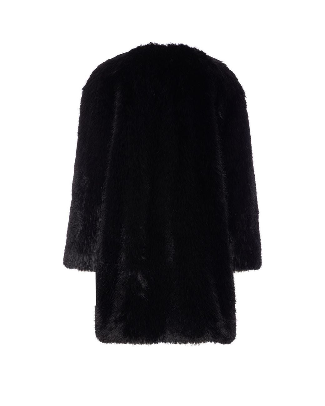 Max Mara Black Studio Eros Crewneck Long-Sleeved Coat