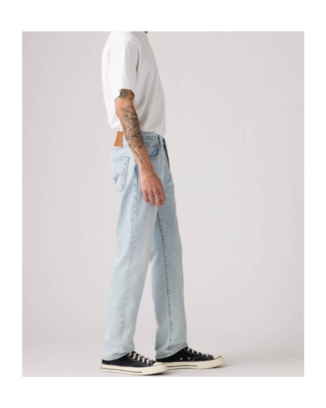 Levi's Blue 501 Original Fit Straight-Leg Jeans for men