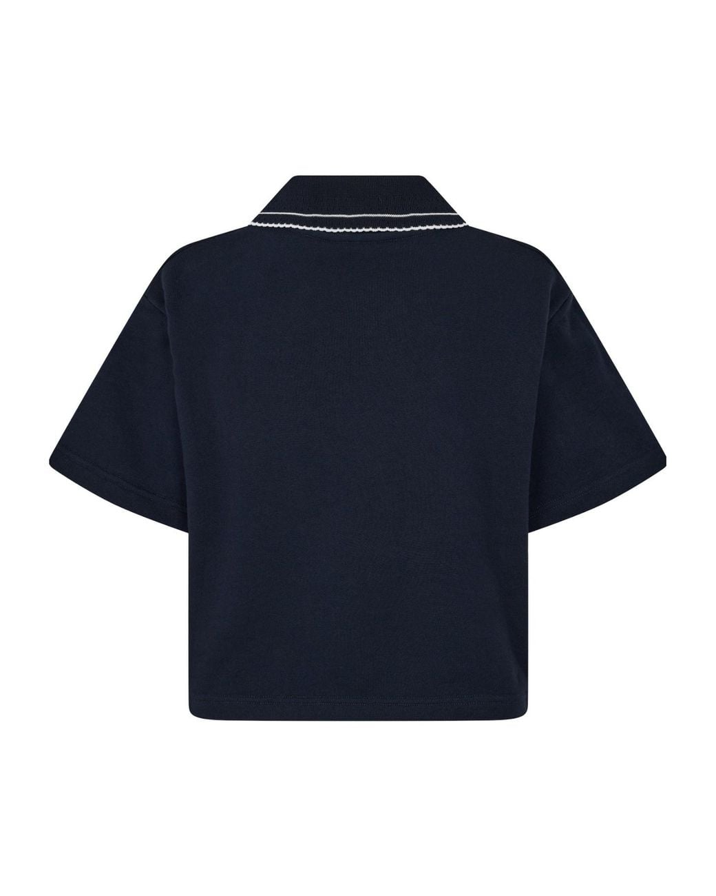 Miu Miu Blue Short Sleeve Polo Top