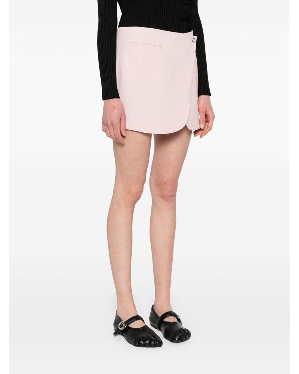 Coperni Pink Asymmetric Skirt