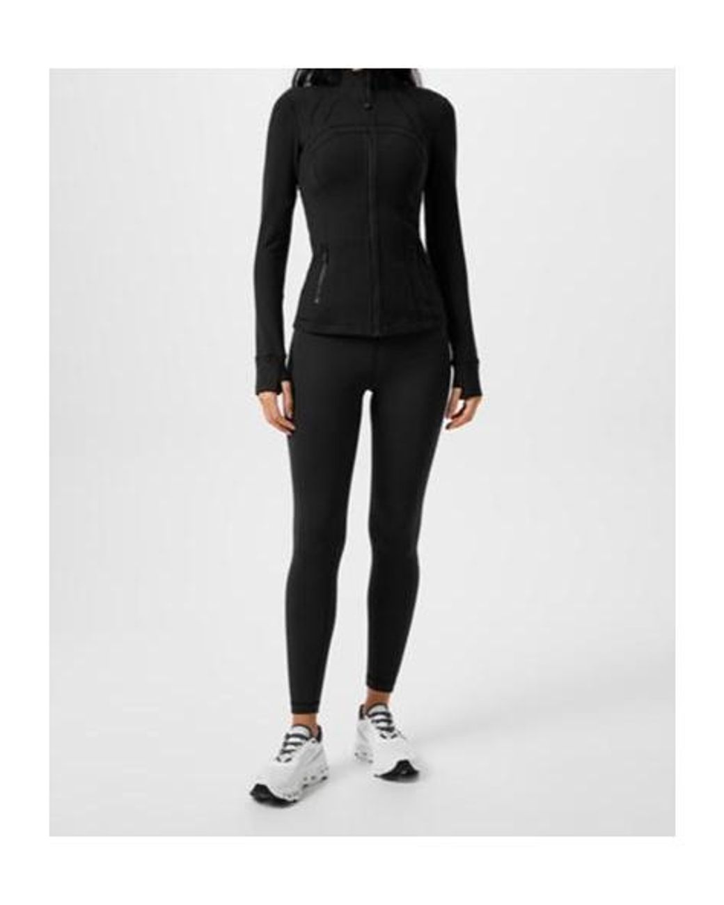 lululemon athletica Black Logo Nylon Luon Define Jacket