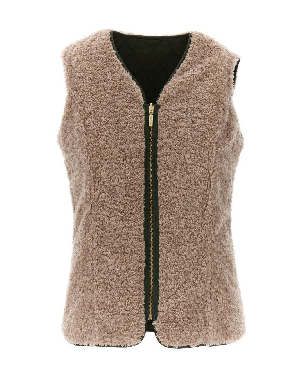 Barbour Green Zip-Up Reversible Gilet