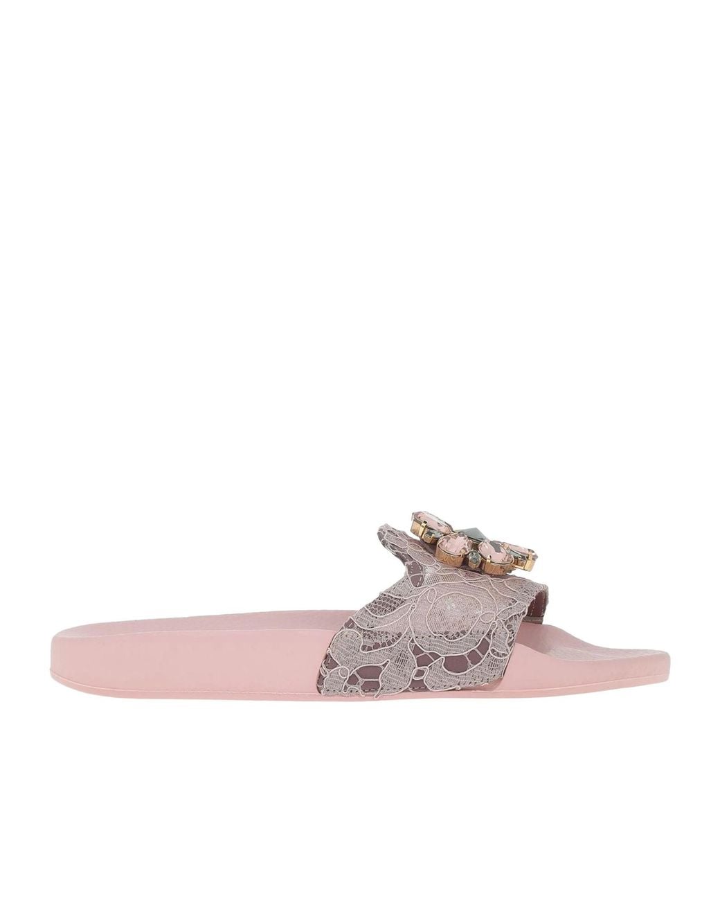 Dolce & Gabbana Pink Solid Color Sandals