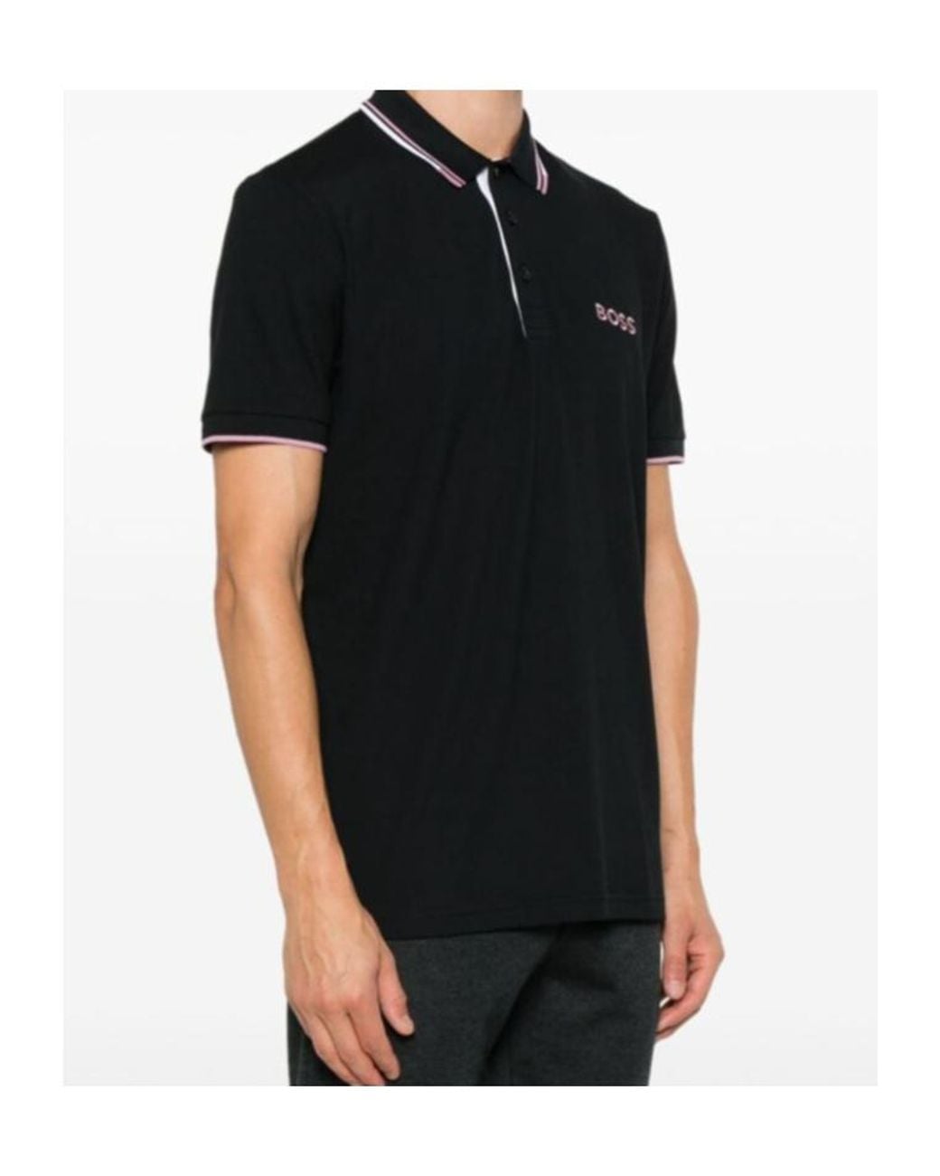Boss Black Boss Logo Embroidered Short-Sleeved Polo Shirt for men
