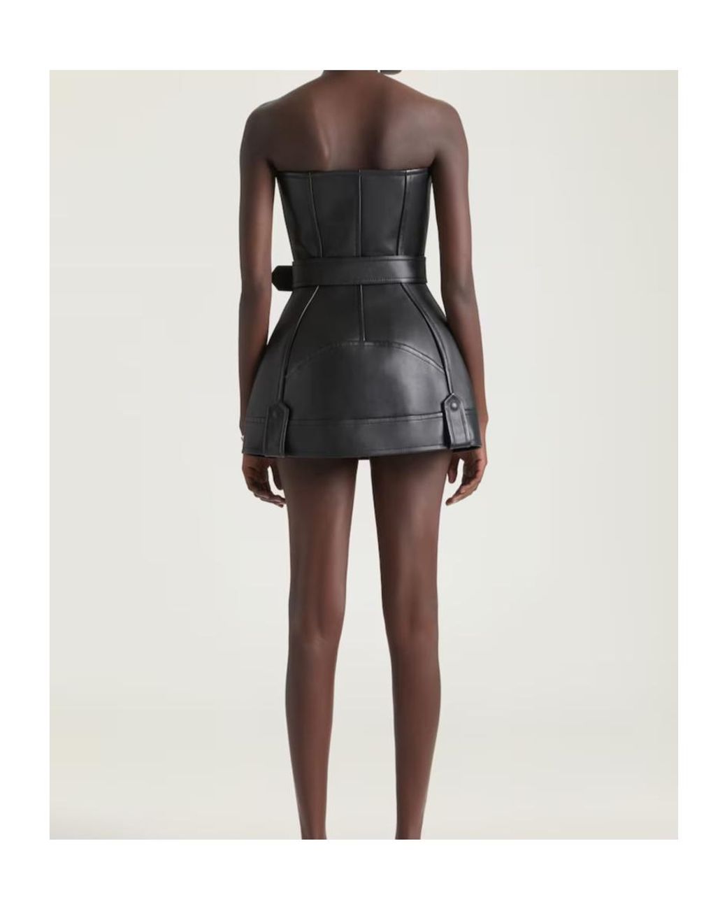 Givenchy Black Mini Bustier Biker Dress