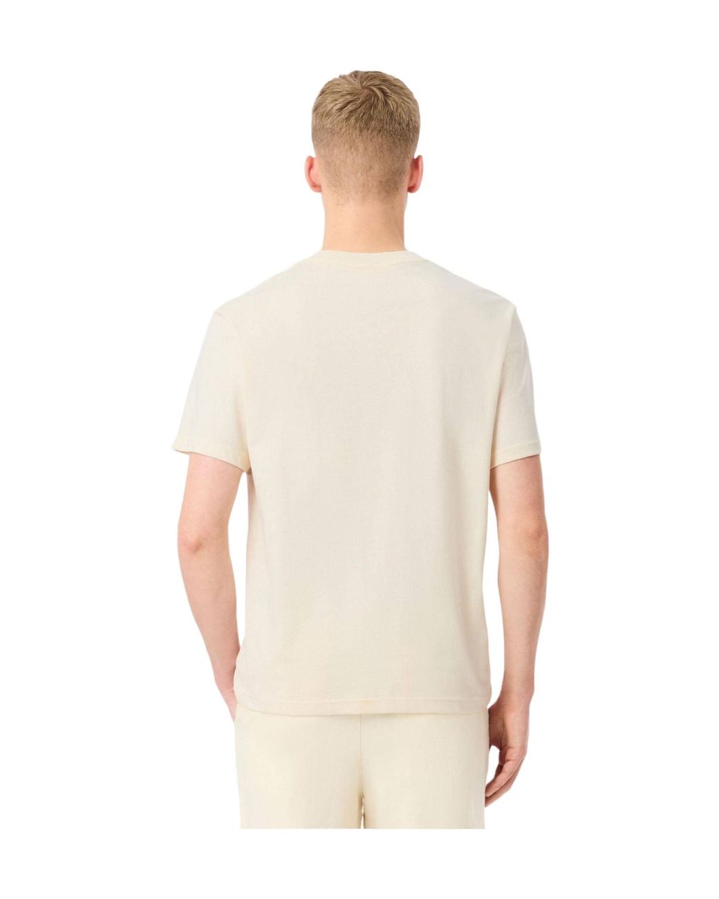 Lacoste White Crewneck Shortsleeve Tshirt for men