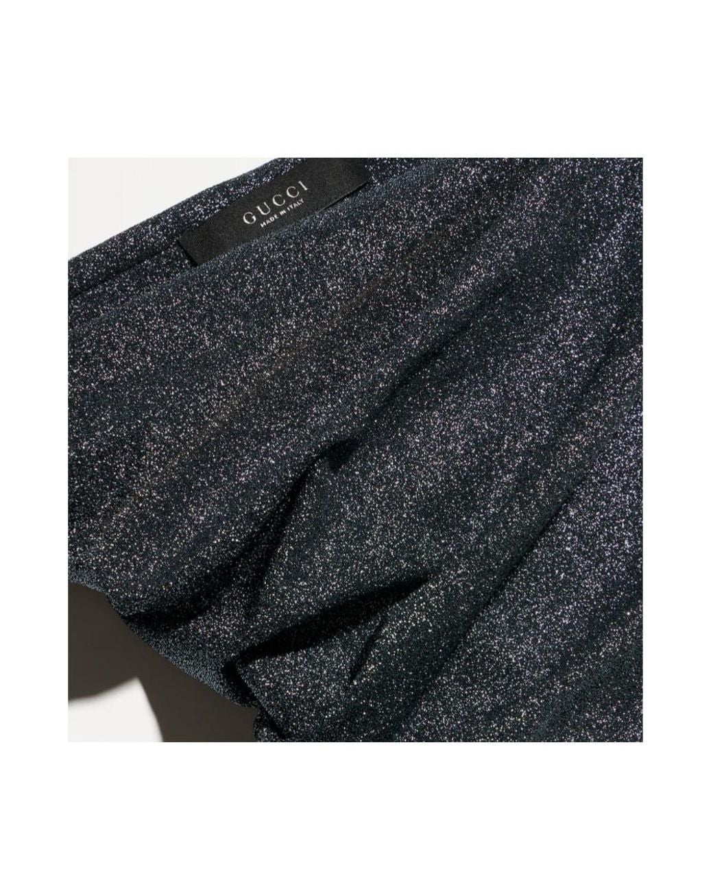 Gucci Gray Stretch Draped Skirt