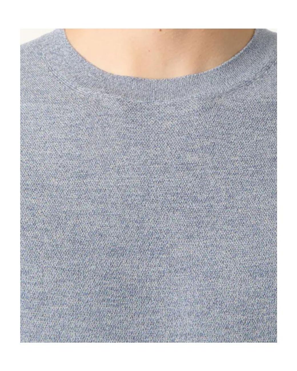 Loro Piana Blue Tartana Crewneck for men