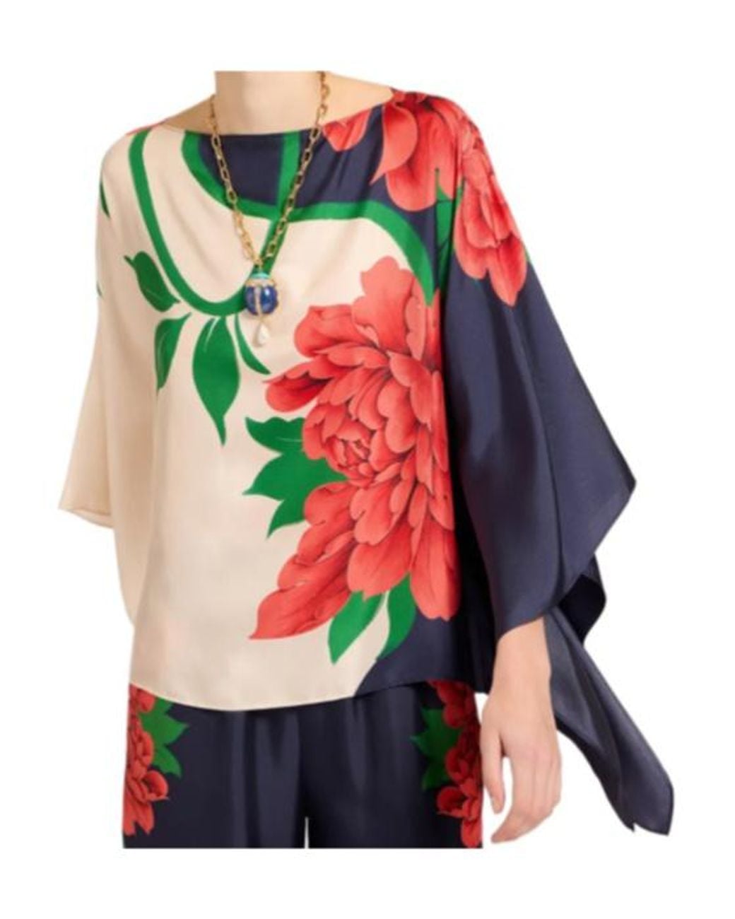 LaDoubleJ Multicolor La Doublej Queen Peony Square Top