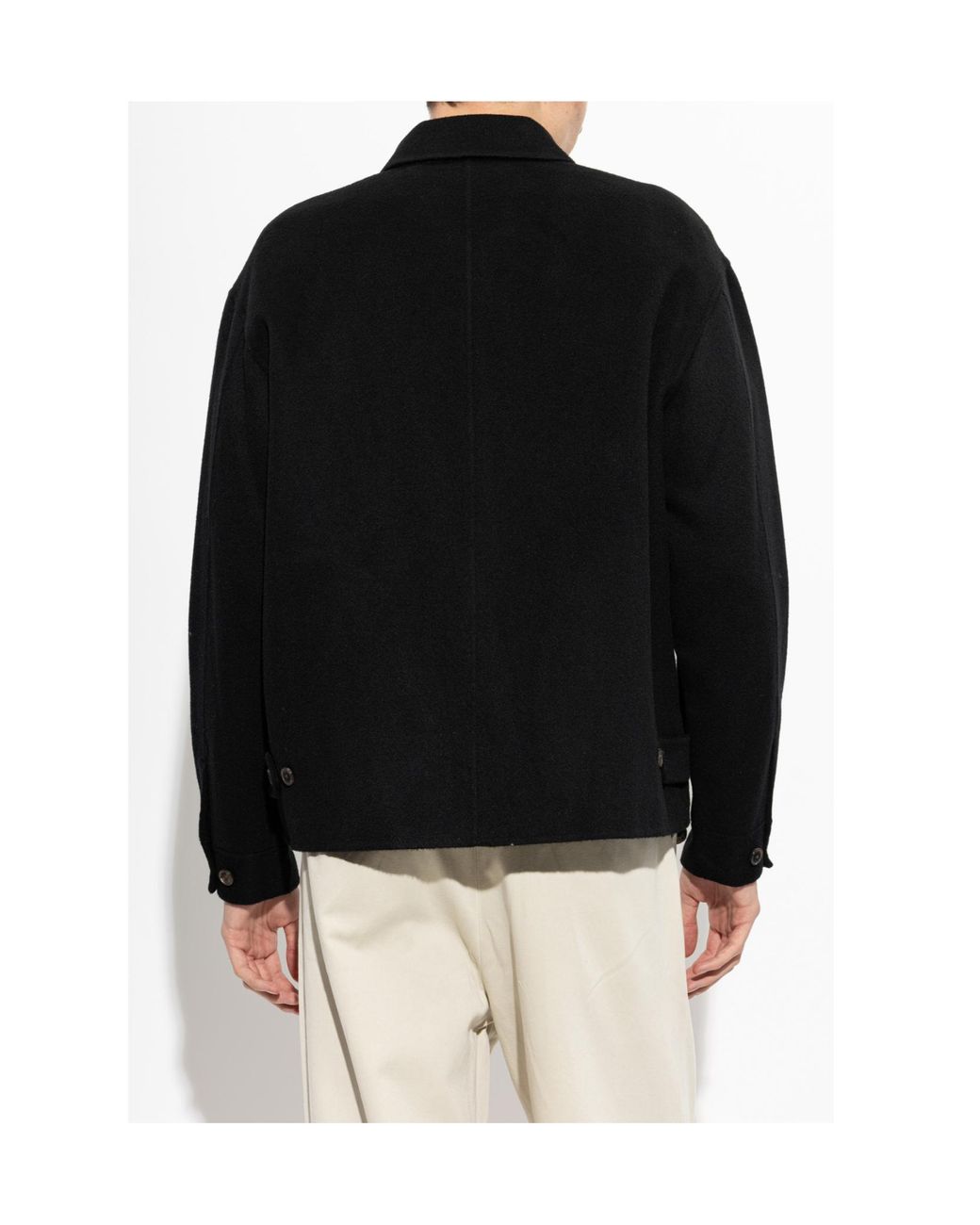 FRAME Black Double Face Jacket for men