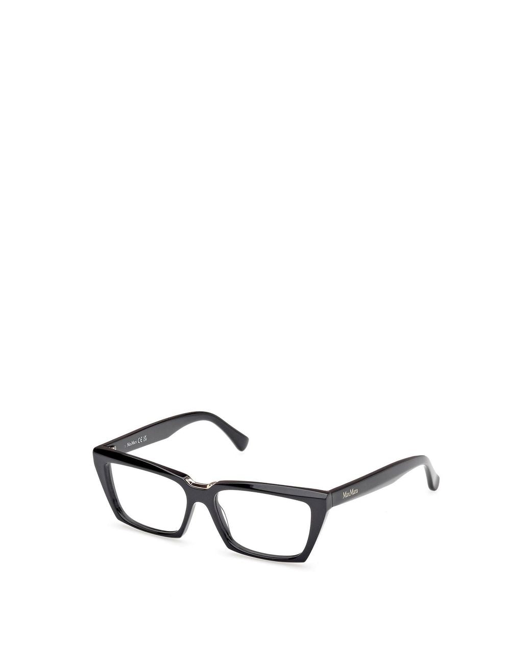 Max Mara White Rectangular Frame Glasses