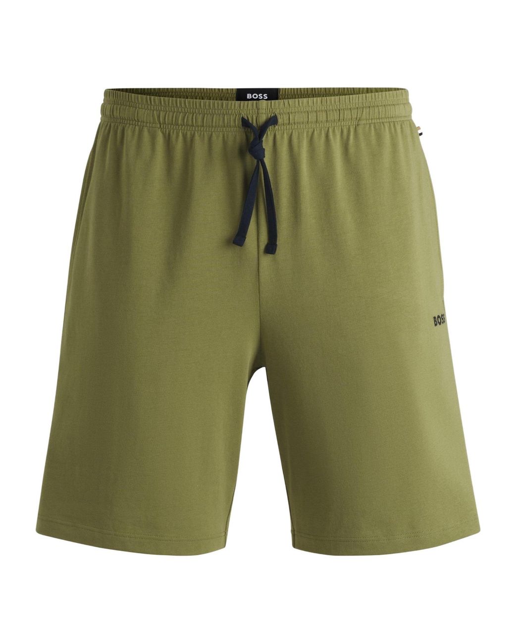 Boss Green Stretchy Cotton Shorts for men