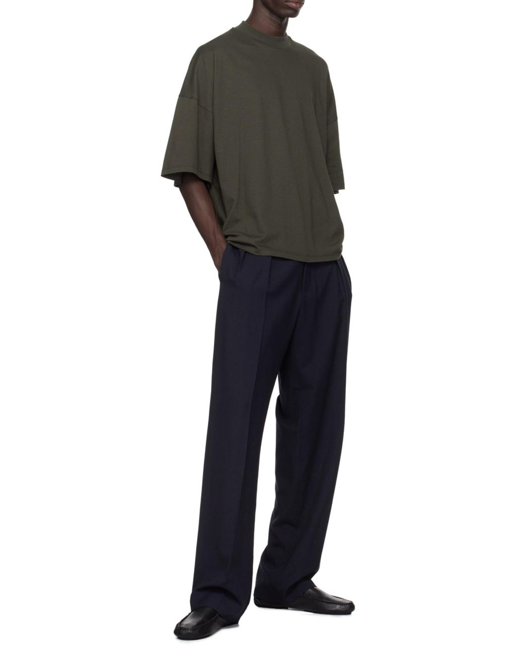 The Row Black Short-Sleeved T-Shirt for men