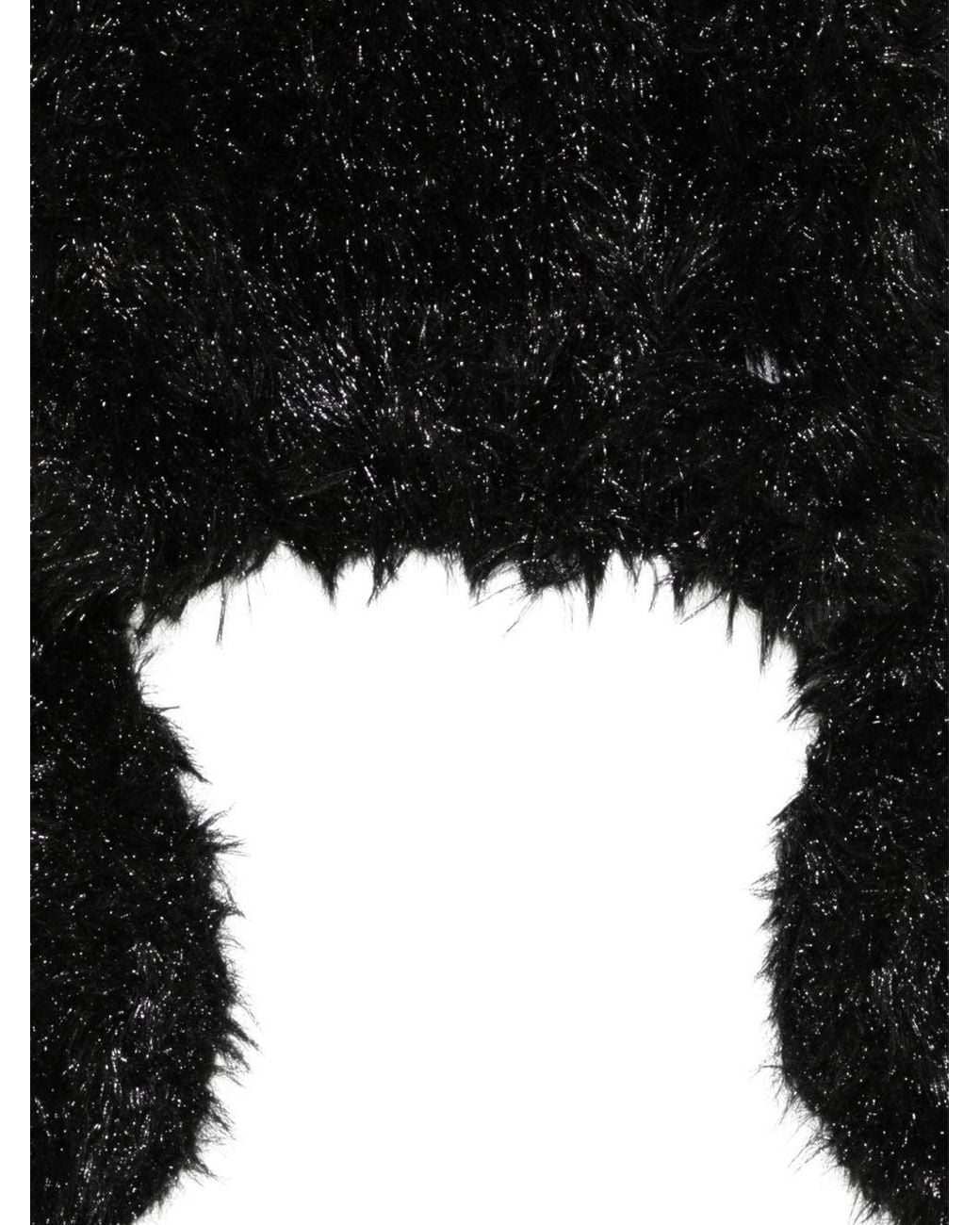 Junya Watanabe Black Metallic-Effect Cropped Sweater
