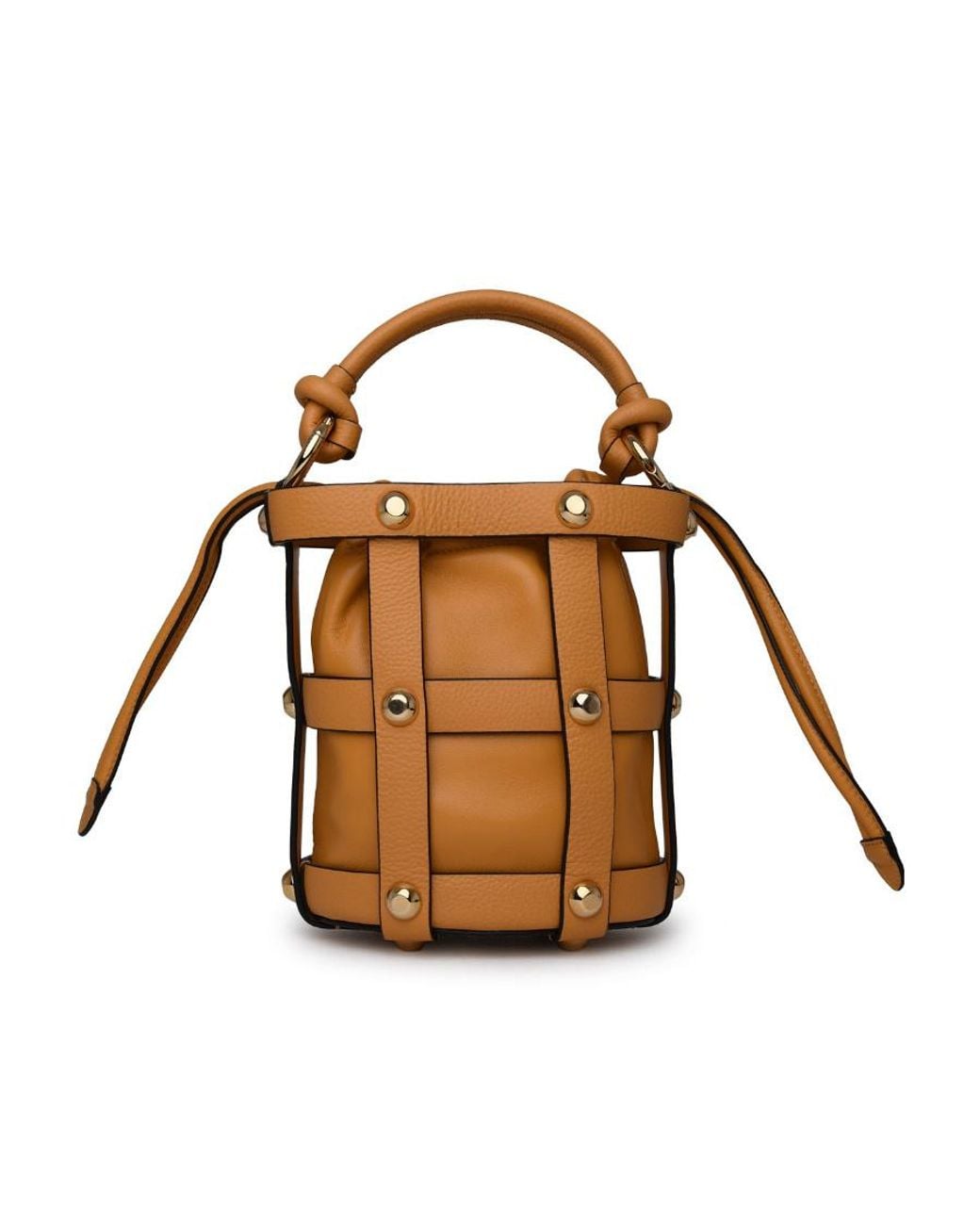 Ferragamo Brown Ferragamo Cage Small Shoulder Bag