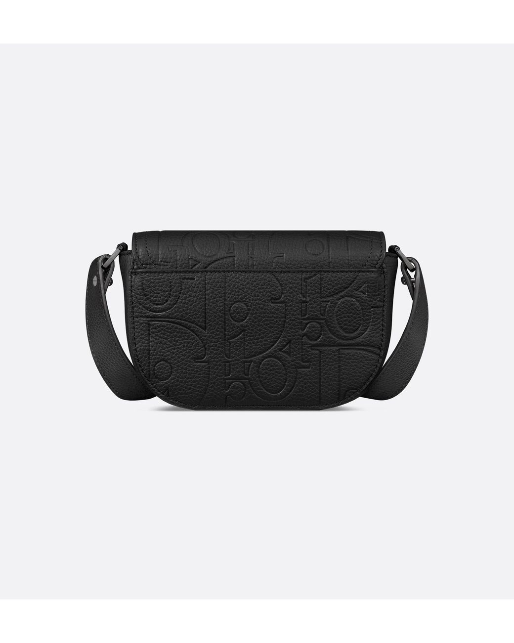 Dior Black Mini Saddle Messenger Bag With Flap for men