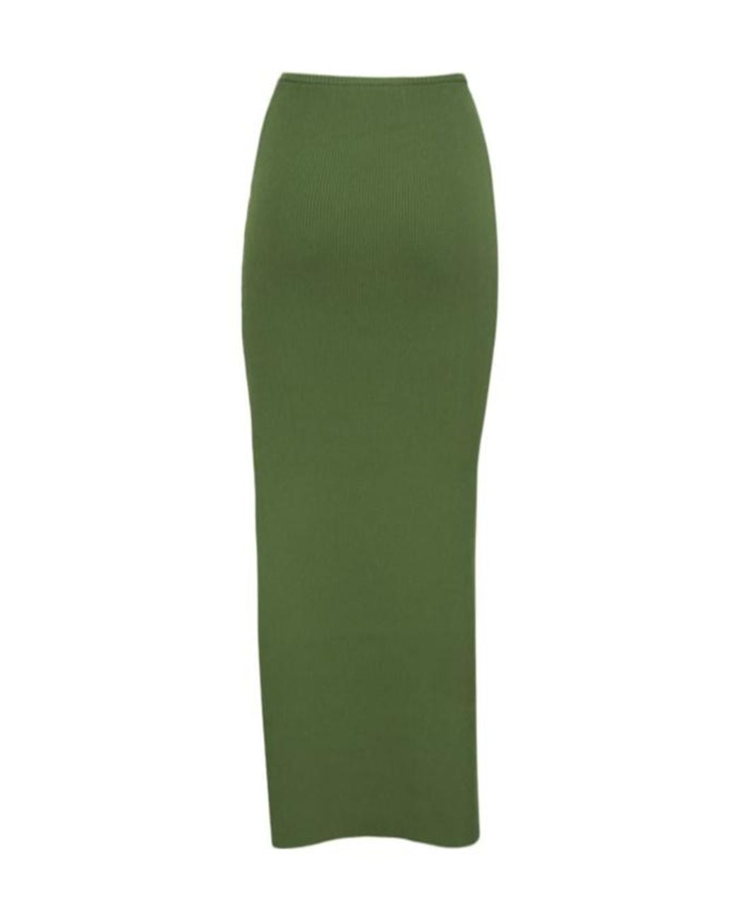 Christopher Esber Green Rib Cutout Long Skirt