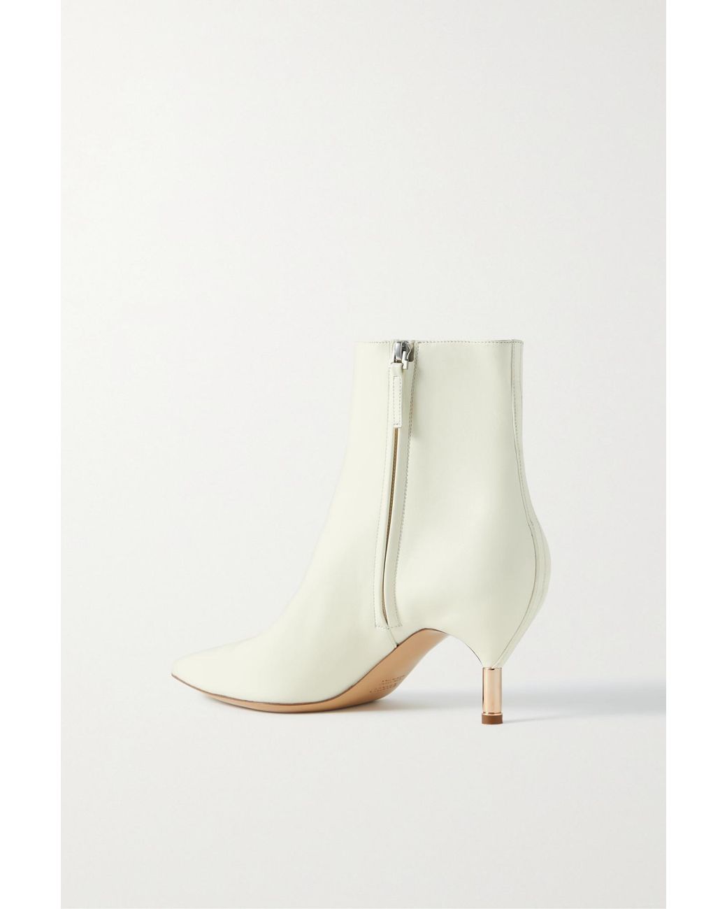 Gabriela Hearst White Pointed-Toe Ankle Boots